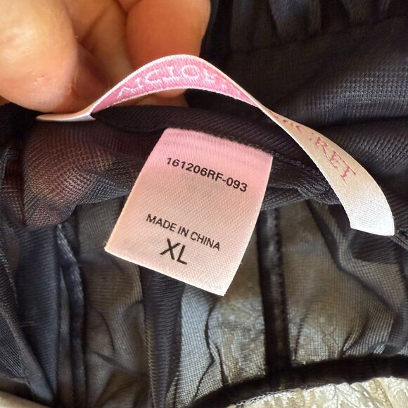 Victoria's Secret Mesh Lace Lingerie Nightie Sheer Babydoll Womens XL Black - Picture 8 of 10